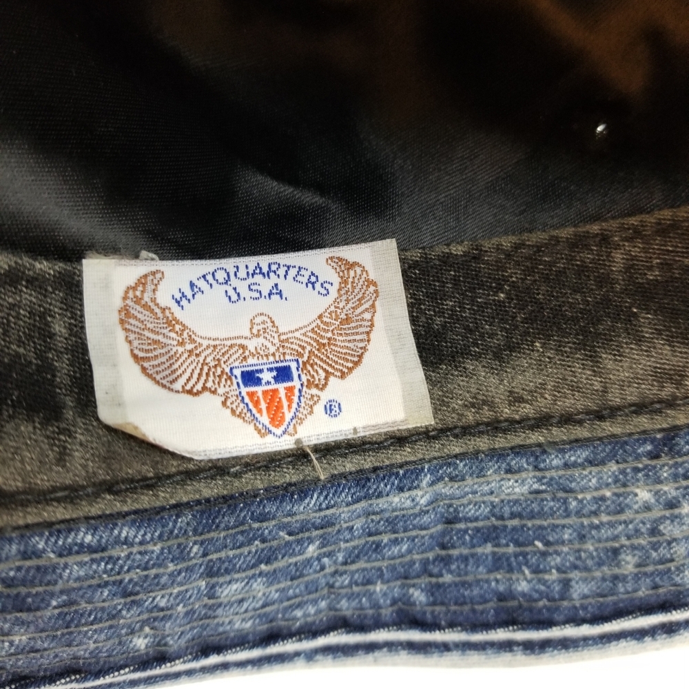 VTG 90's 00's Henschel Fedora Denim Jeans Hats - Picture 7 of 9